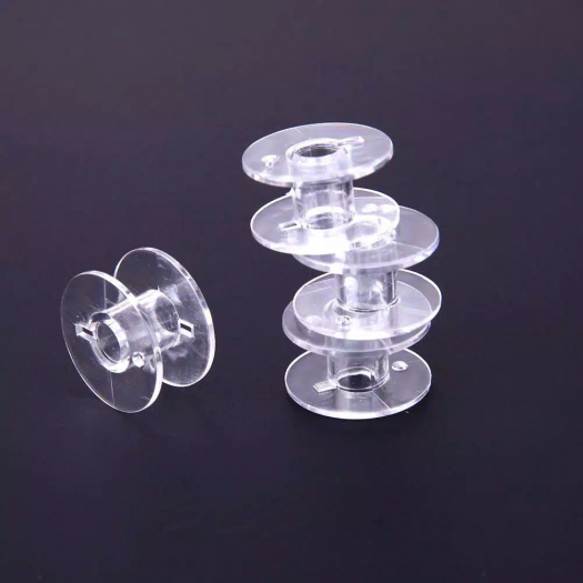 Bobbin / Tempat Benang / Spool Plastik Bening untuk Mesin Jahit Portable