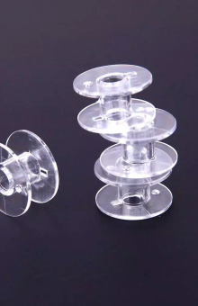 Bobbin / Tempat Benang / Spool Plastik Bening untuk Mesin Jahit Portable