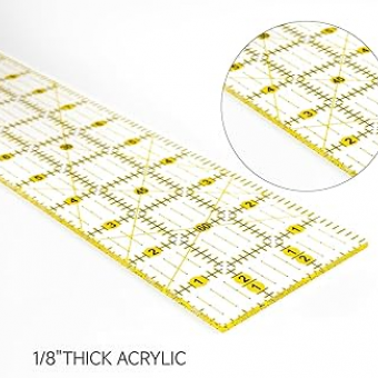 Penggaris Akrilik Patchwork 3 x 18 inch
